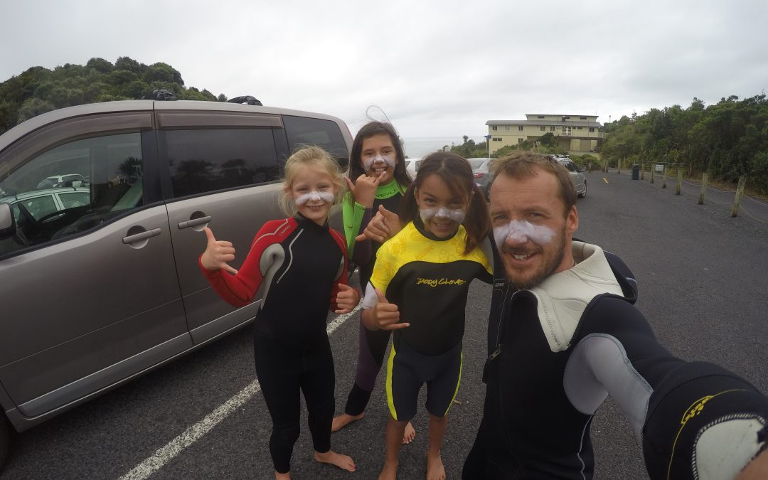 Club de surf de l’école, les « Mini » Sea Dogs